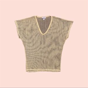 Jordan Taylor Yellow See Through Lace Mesh Cover Up